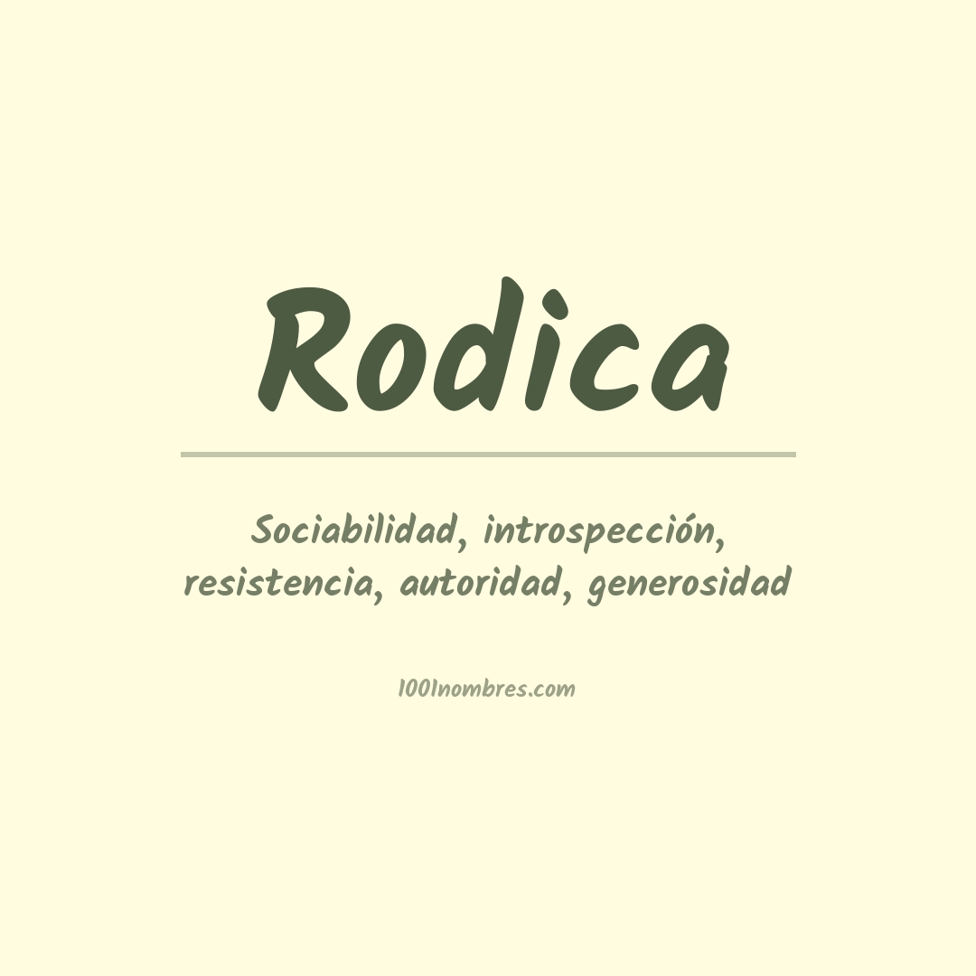 Significado del nombre Rodica Significado del nombre Rodica