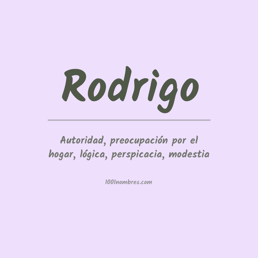 Significado del nombre Rodrigo