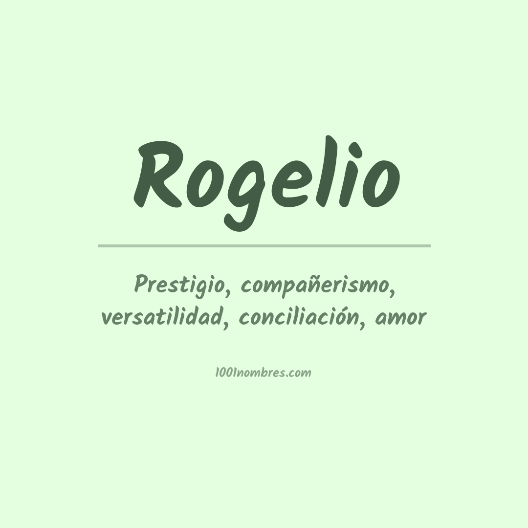 Significado del nombre Rogelio