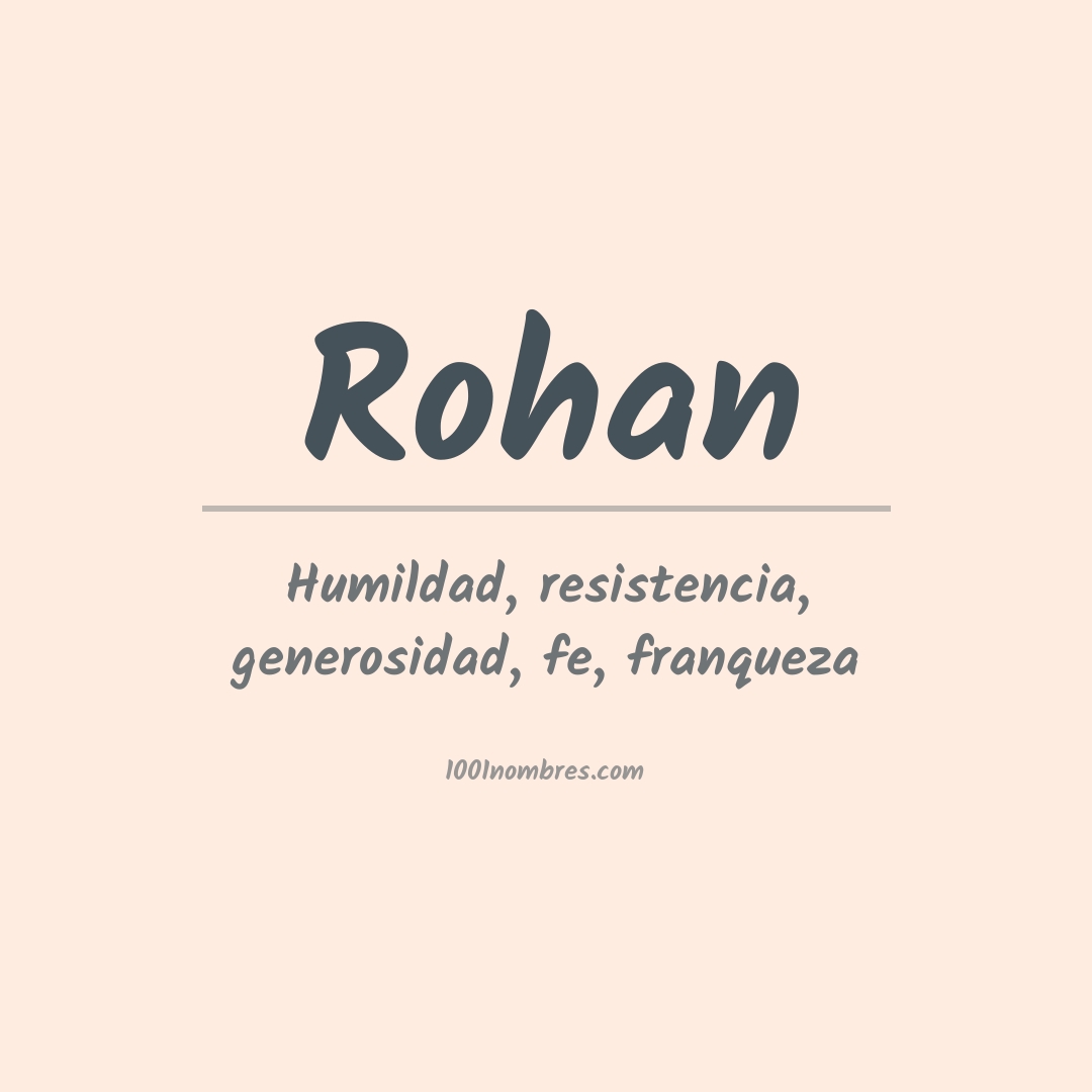 Significado del nombre Rohan