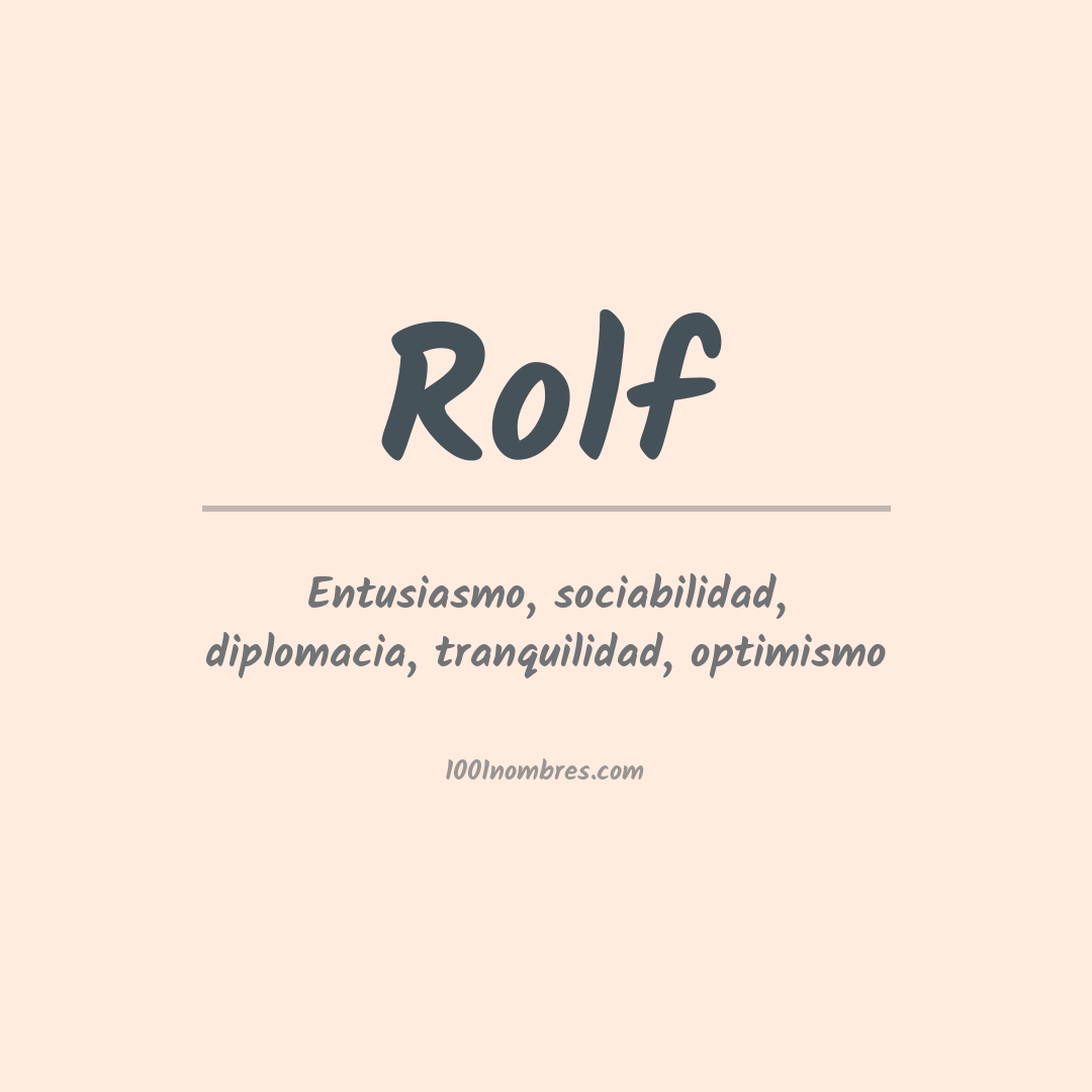 Significado del nombre Rolf