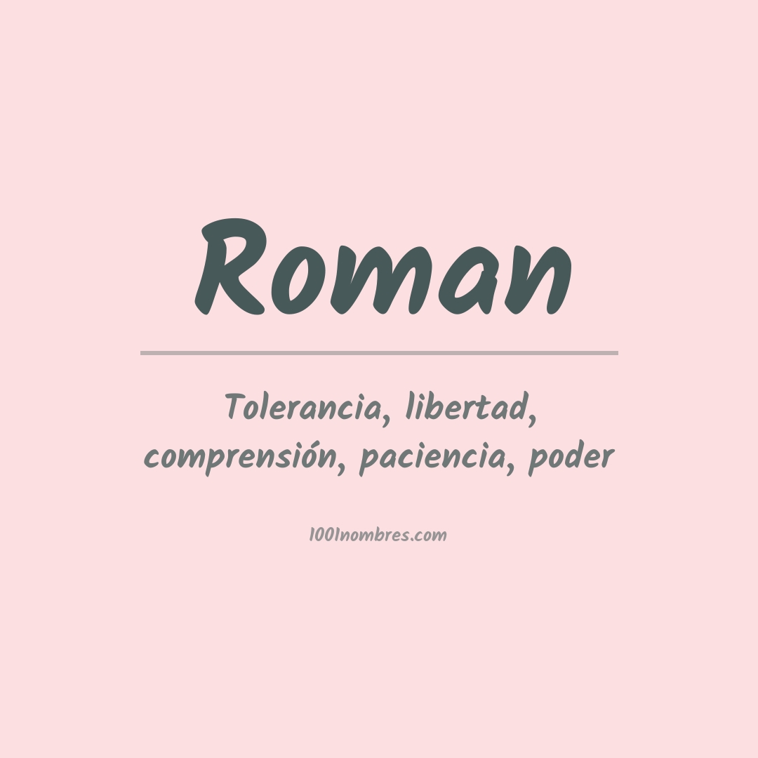 Significado del nombre Roman