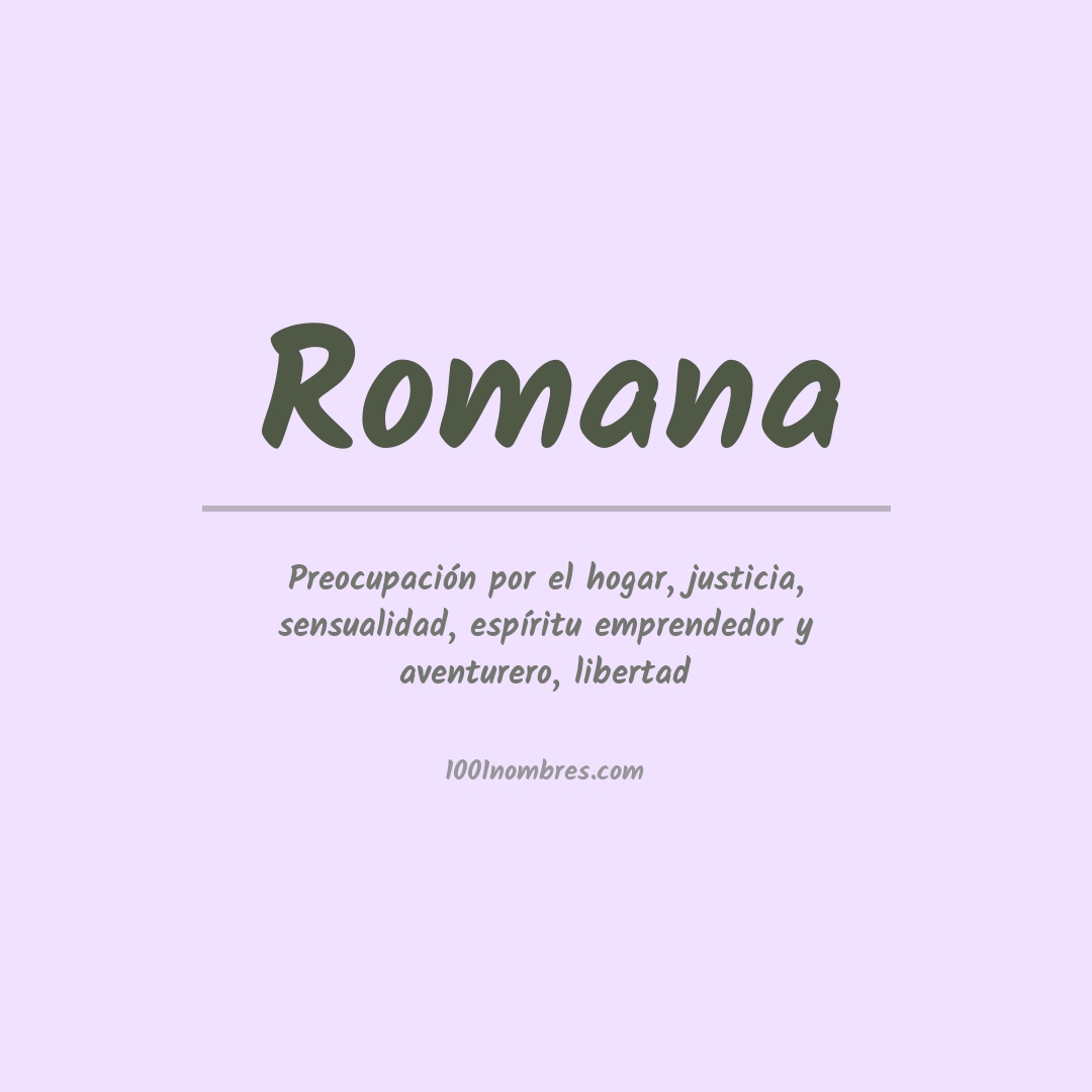 Significado del nombre Romana