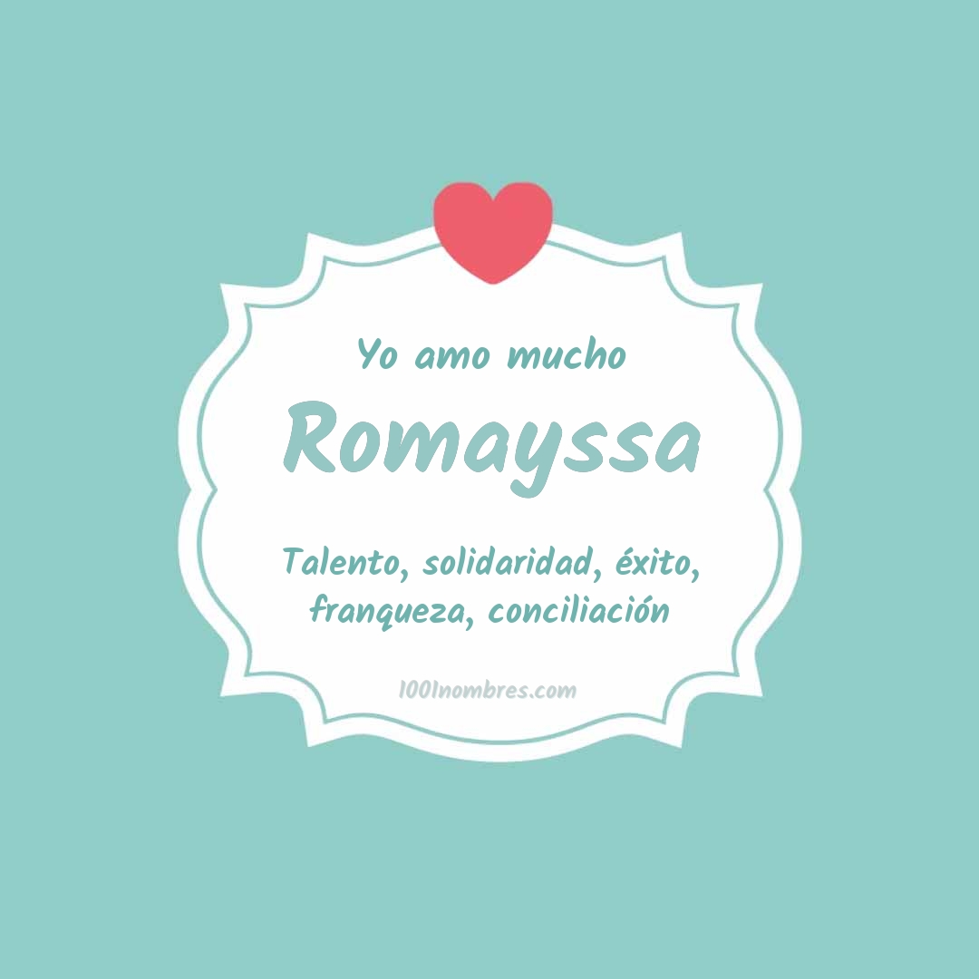 Yo amo mucho Romayssa Yo amo mucho Romayssa