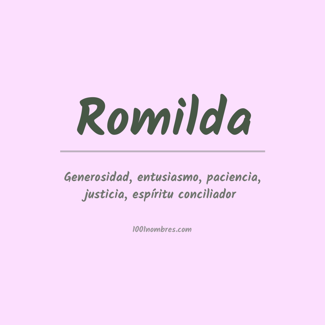 Significado del nombre Romilda