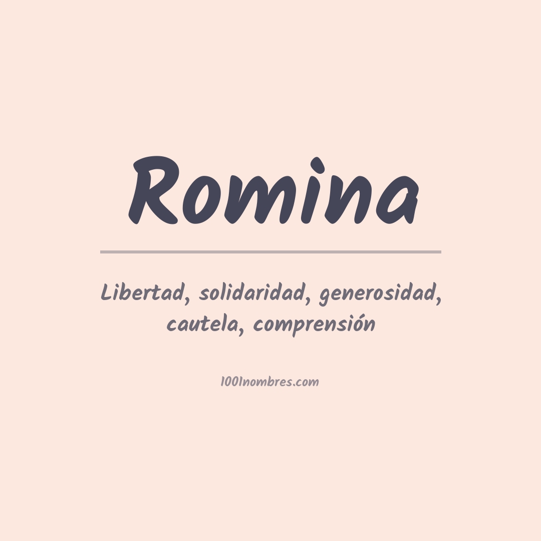 Significado del nombre Romina