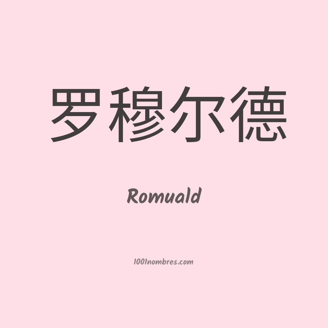 Romuald en chino Romuald en chino