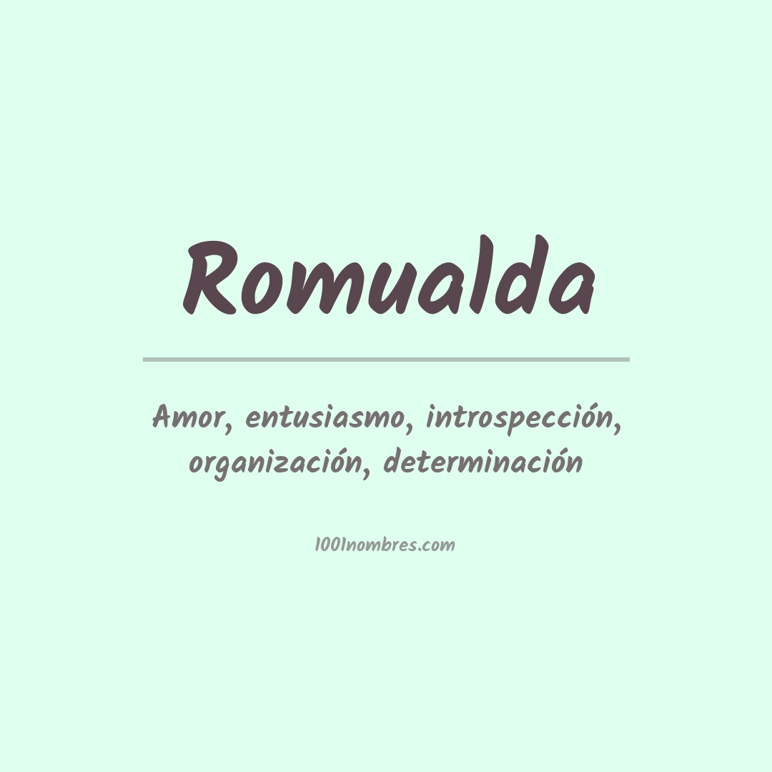 Significado del nombre Romualda