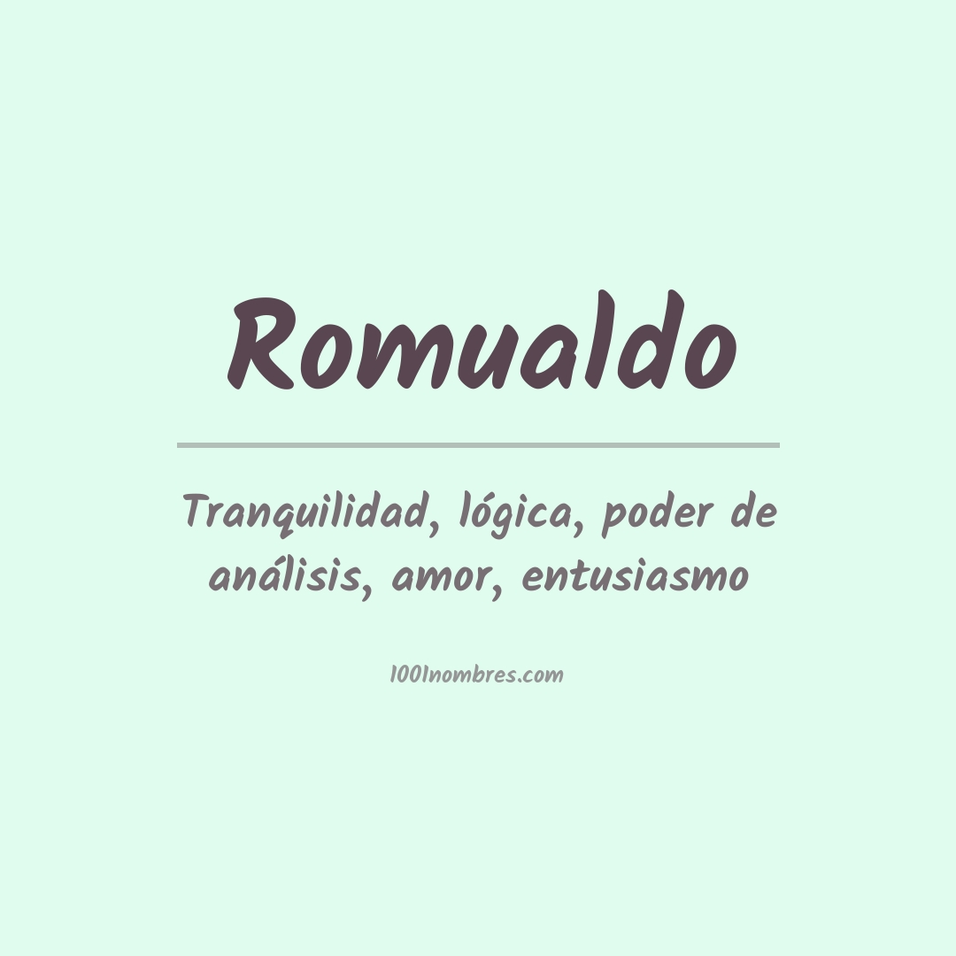 Significado del nombre Romualdo