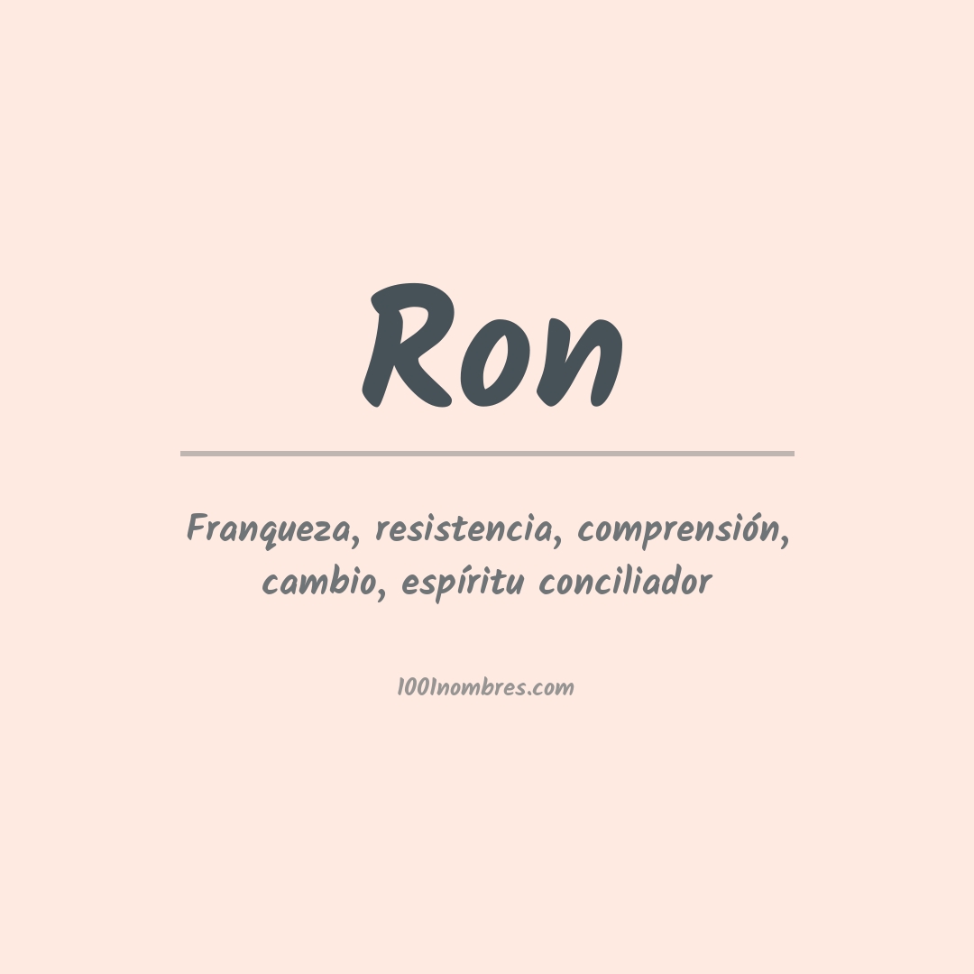 Significado del nombre Ron