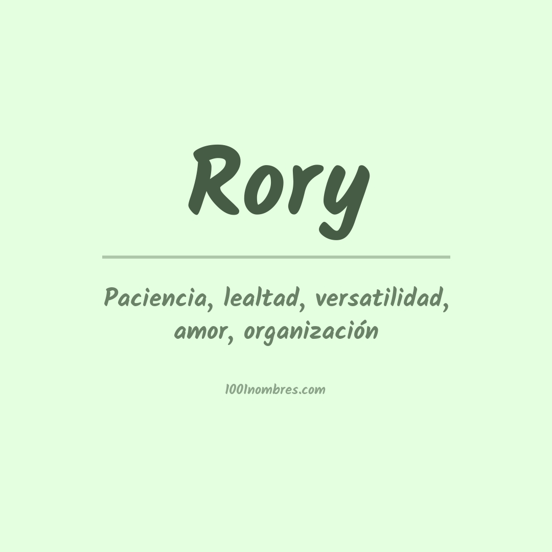 Significado del nombre Rory