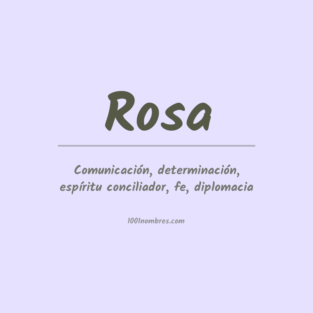 Significado del nombre Rosa