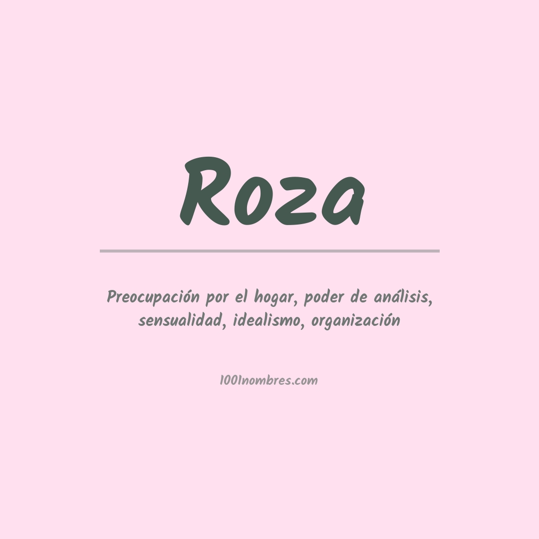 Significado del nombre Roza