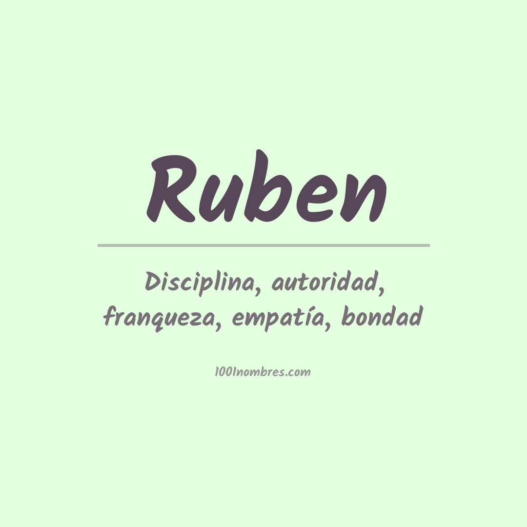 Significado del nombre Ruben