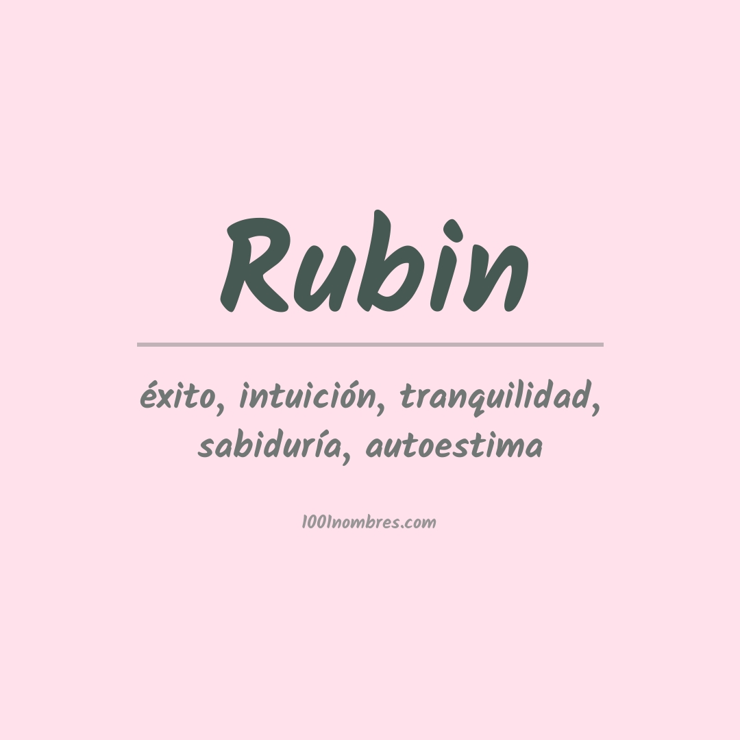 Significado del nombre Rubin