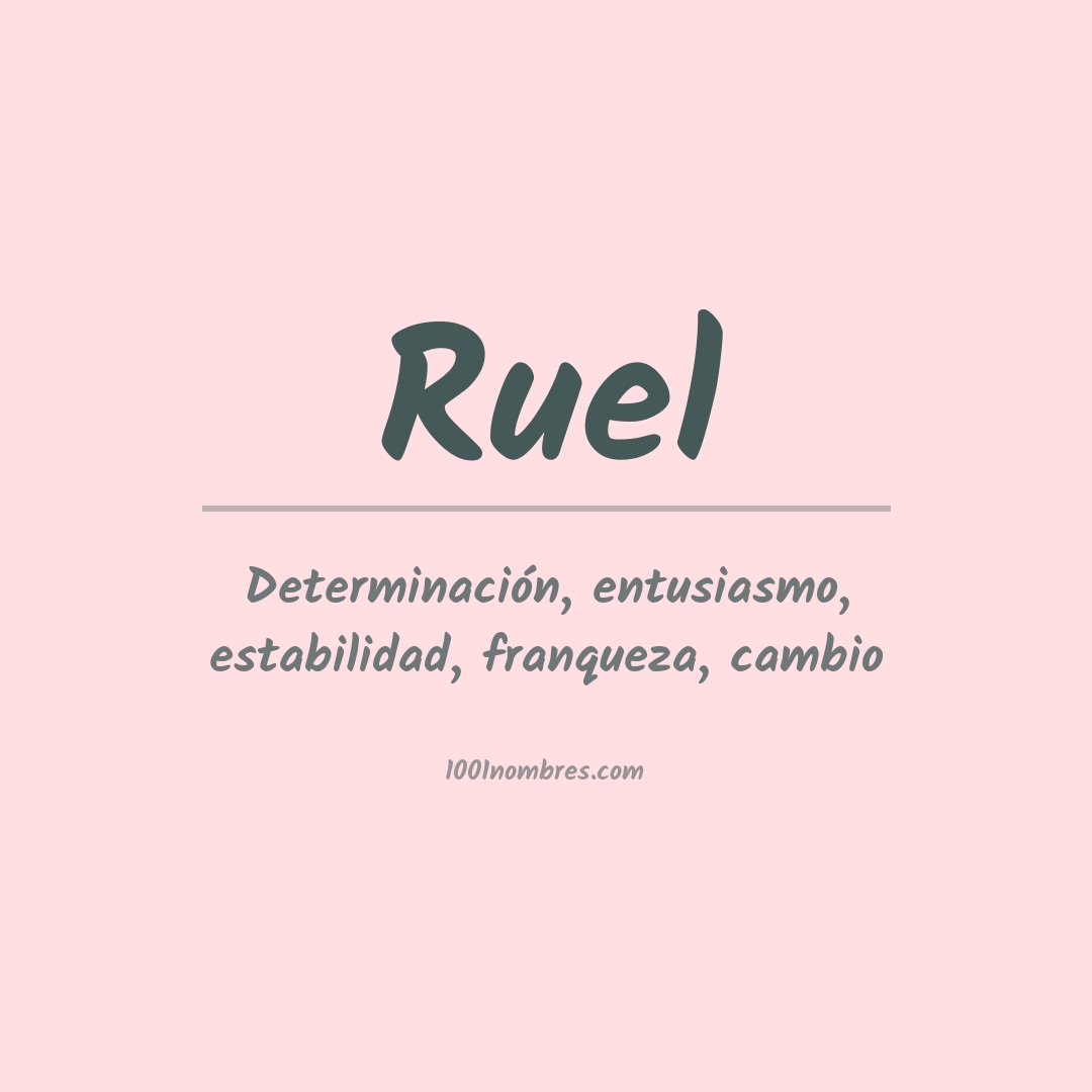 Significado del nombre Ruel