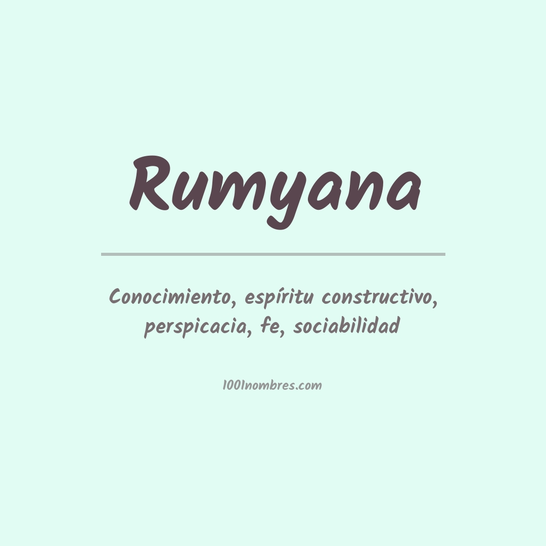 Significado del nombre Rumyana Significado del nombre Rumyana