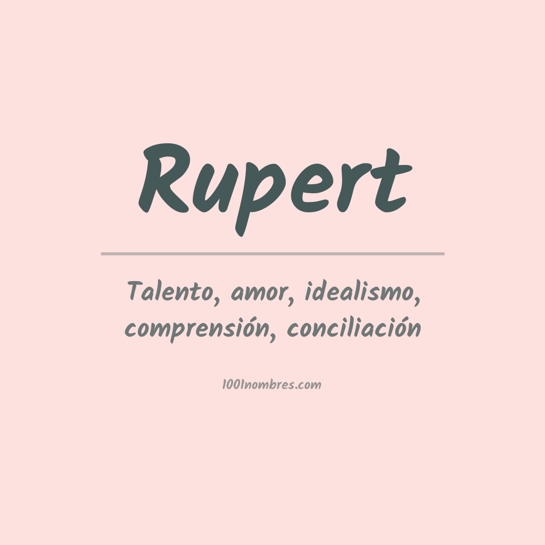 Significado del nombre Rupert