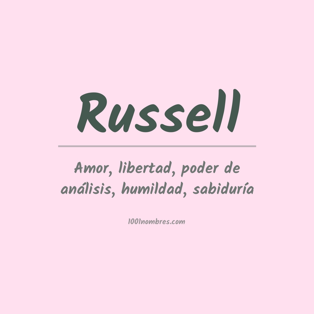 Significado del nombre Russell