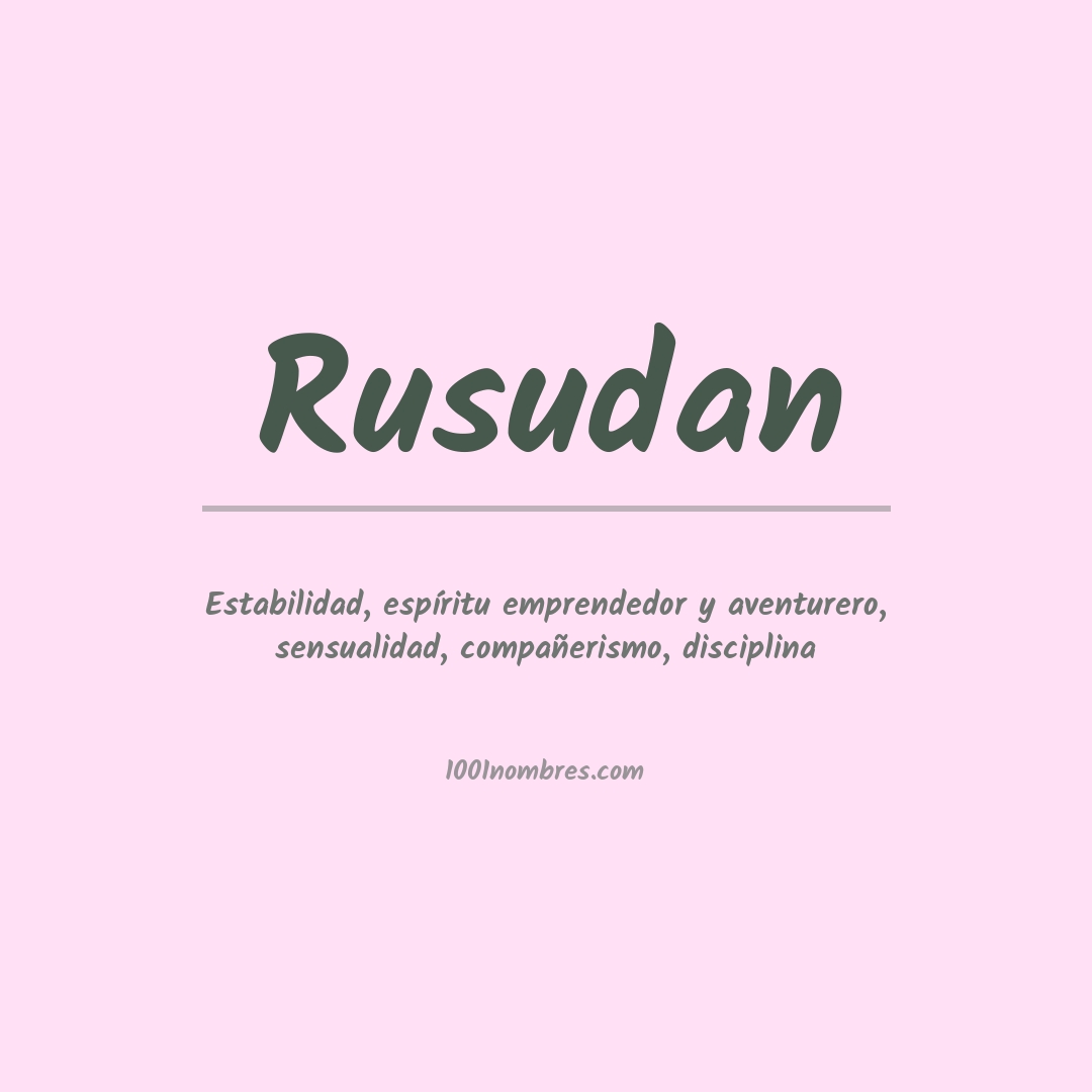 Significado del nombre Rusudan