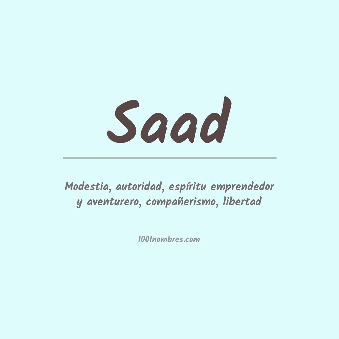 Significado del nombre Saad