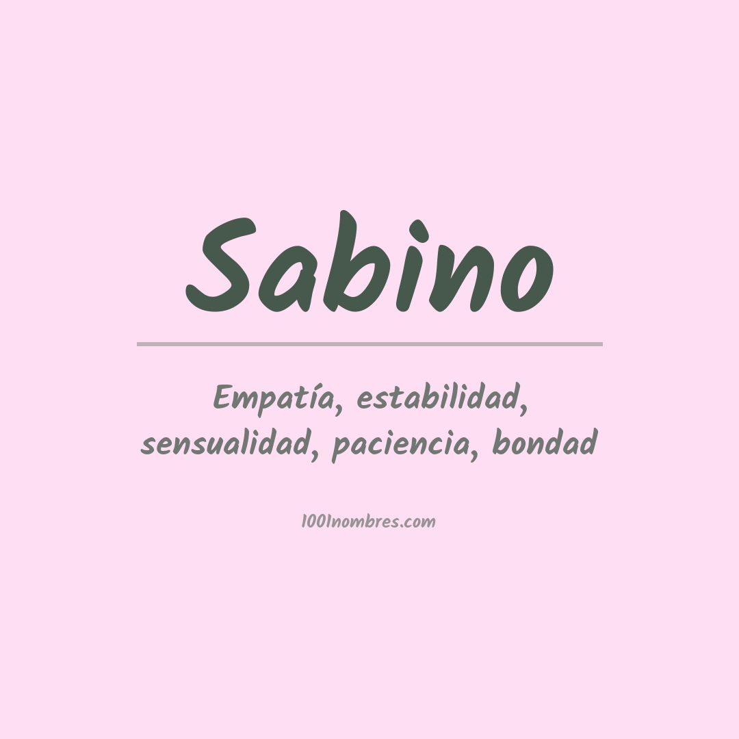 Significado del nombre Sabino