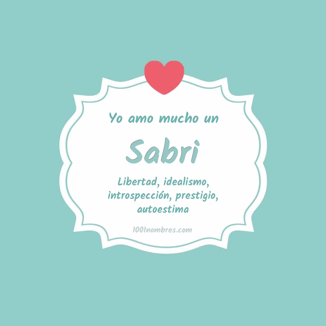 Yo amo mucho Sabri