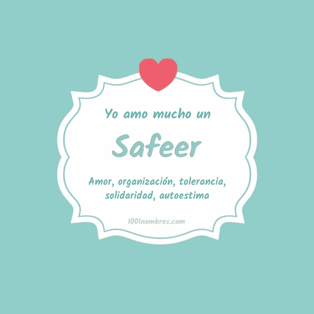 Yo amo mucho Safeer