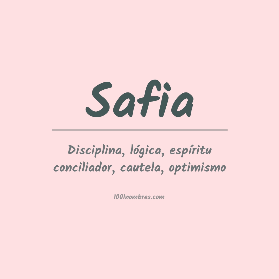Significado del nombre Safia