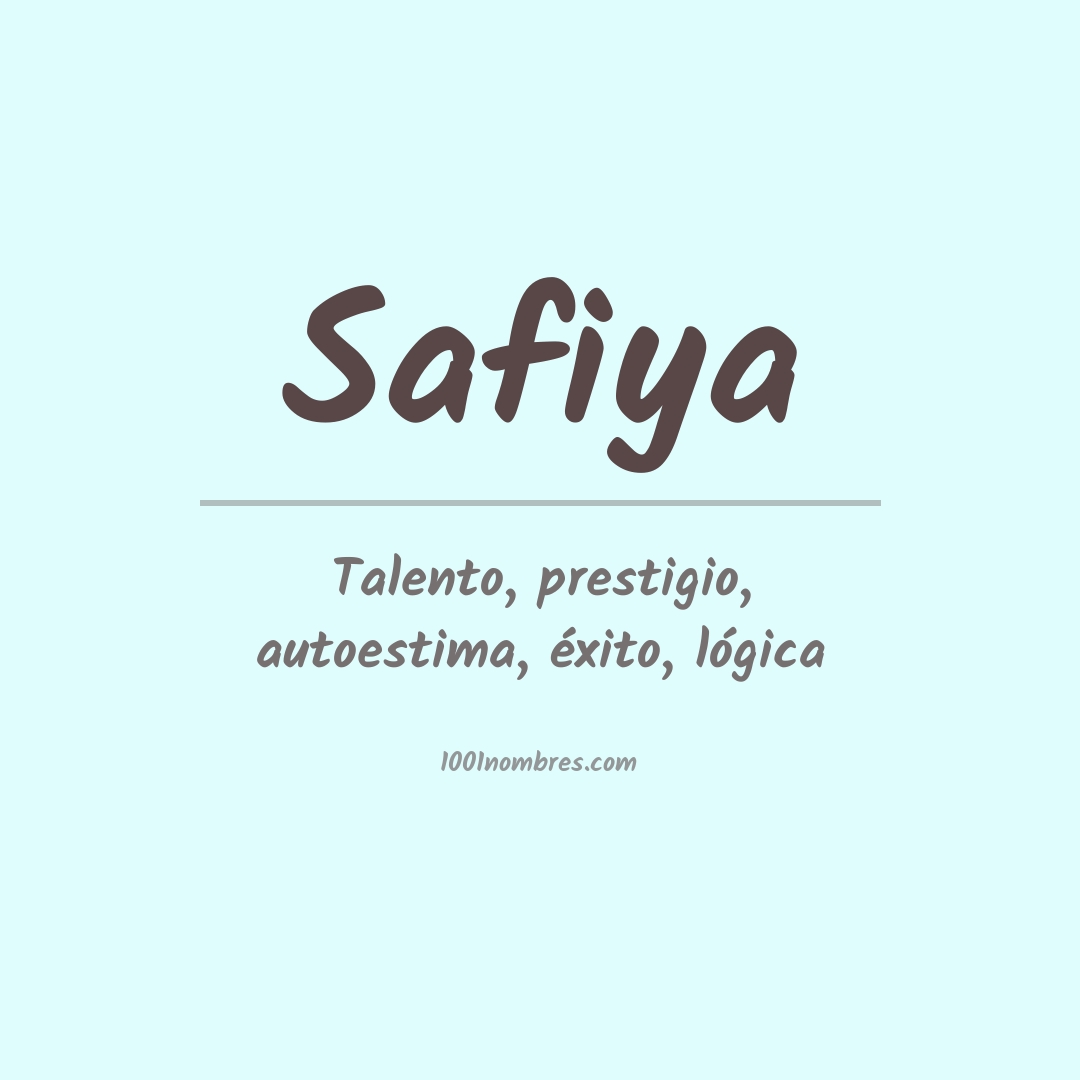 Significado del nombre Safiya Significado del nombre Safiya