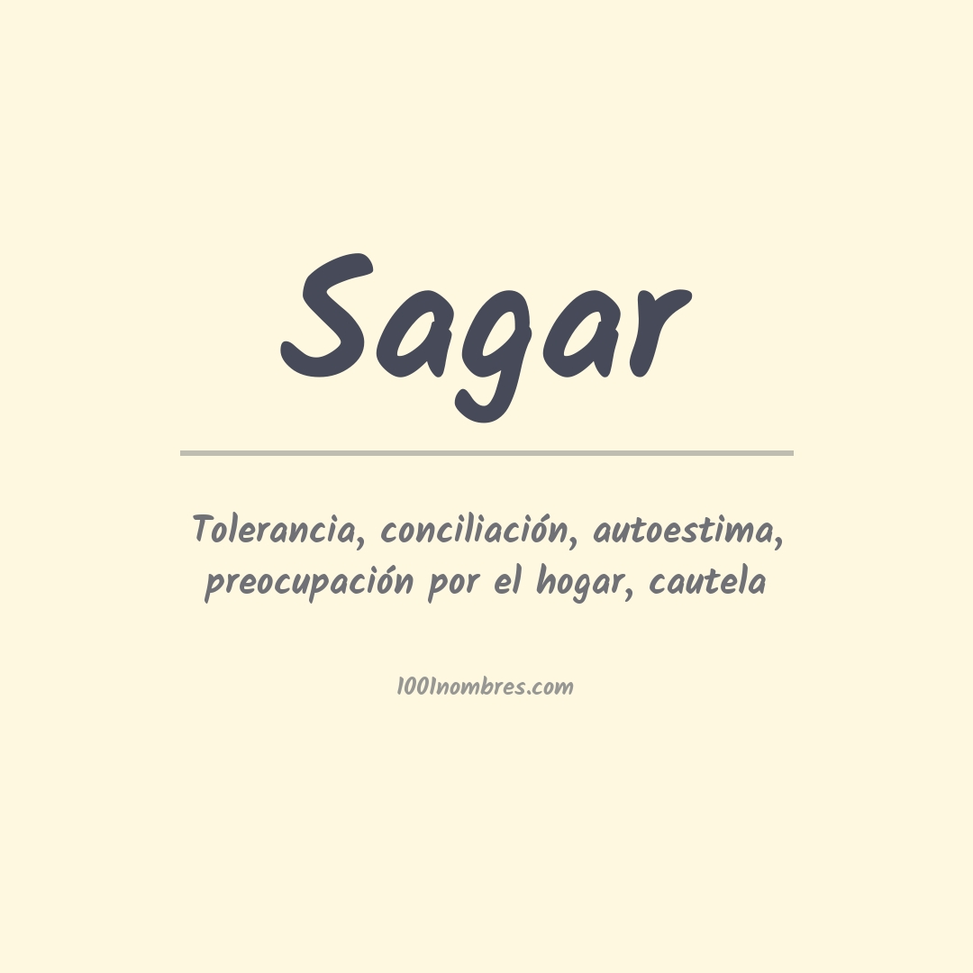 Significado del nombre Sagar