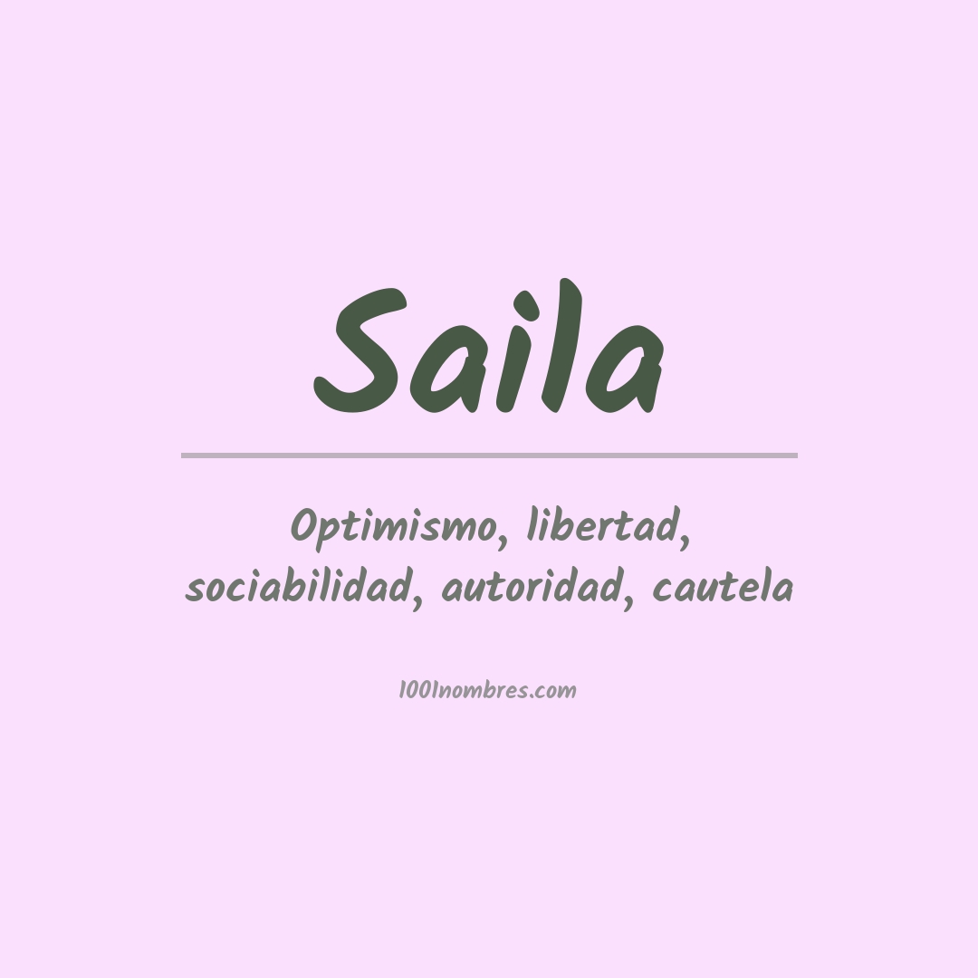 Significado del nombre Saila