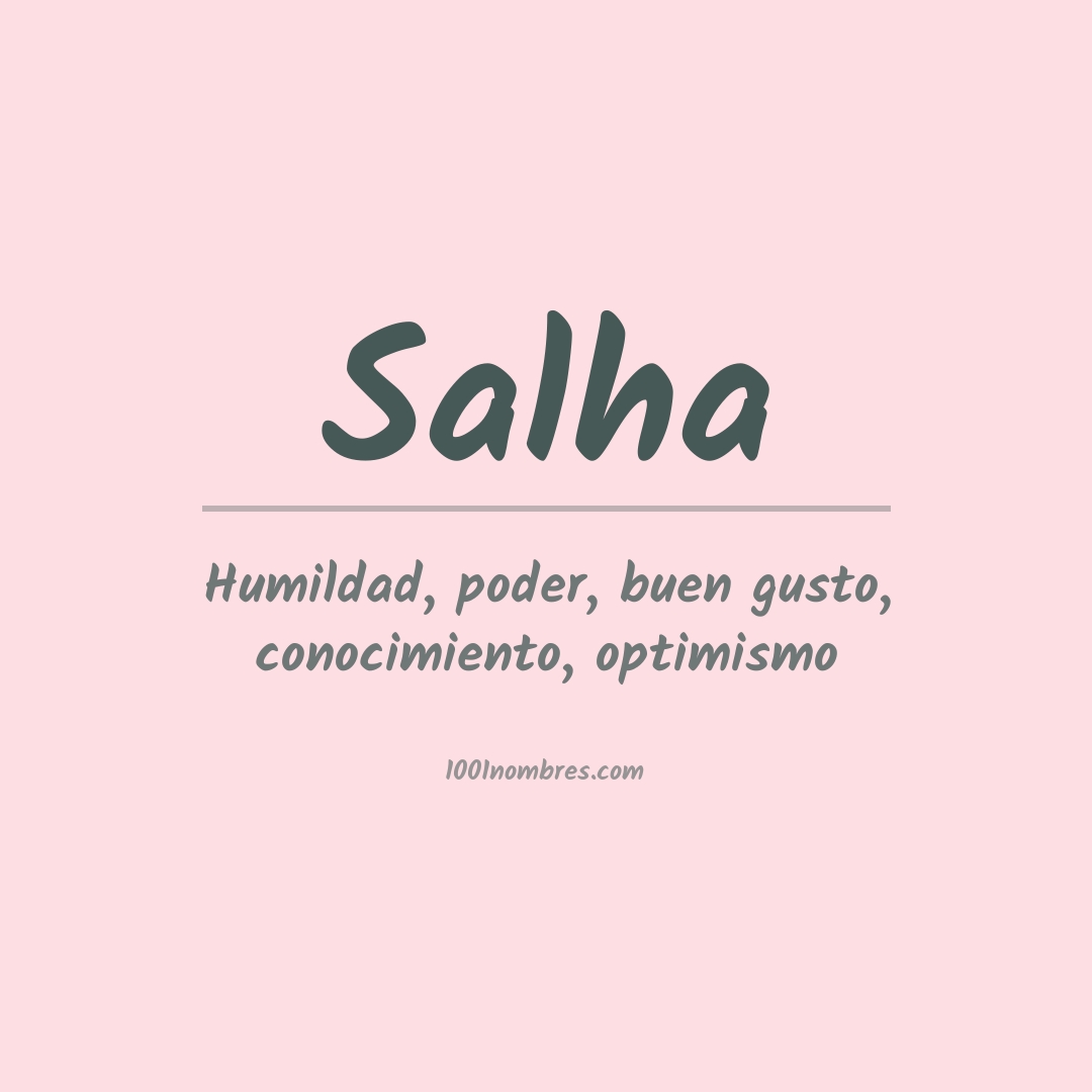 Significado del nombre Salha