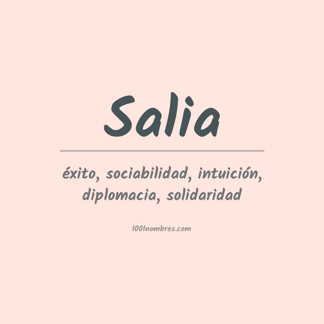 Significado del nombre Salia