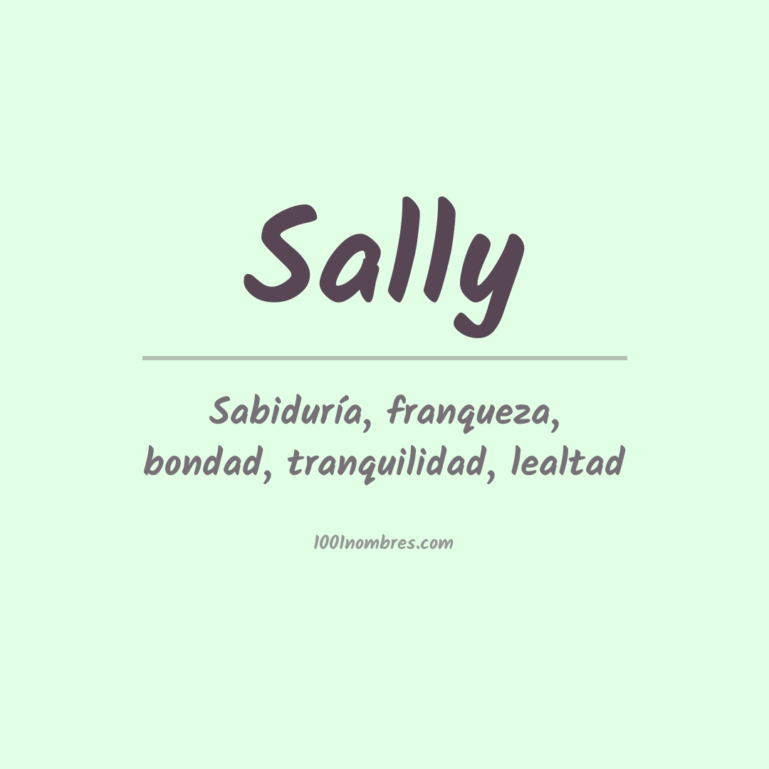 Significado del nombre Sally