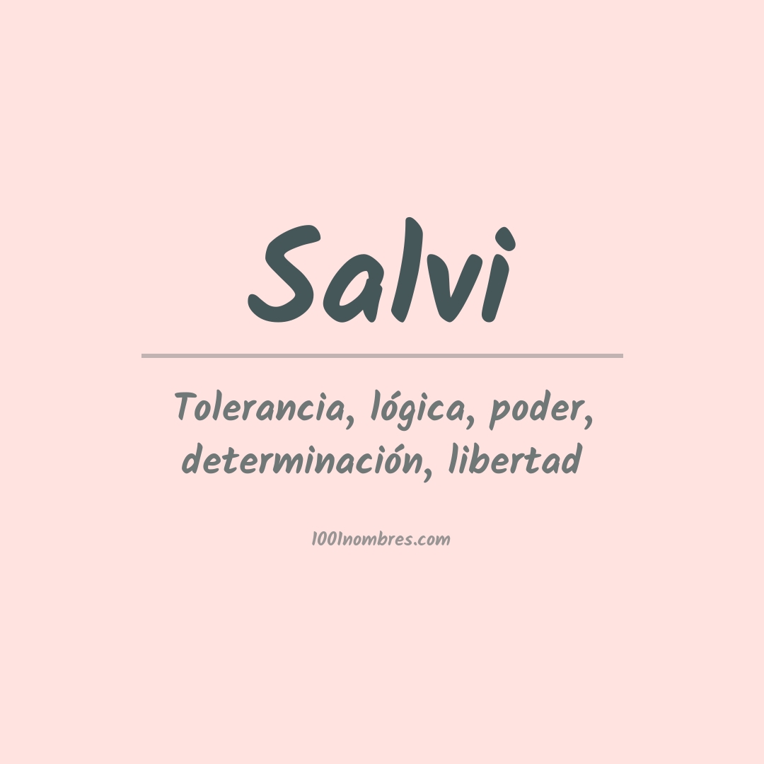 Significado del nombre Salvi