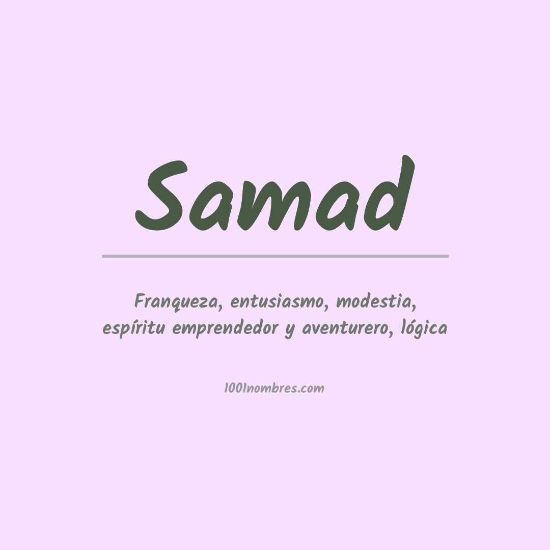 Significado del nombre Samad