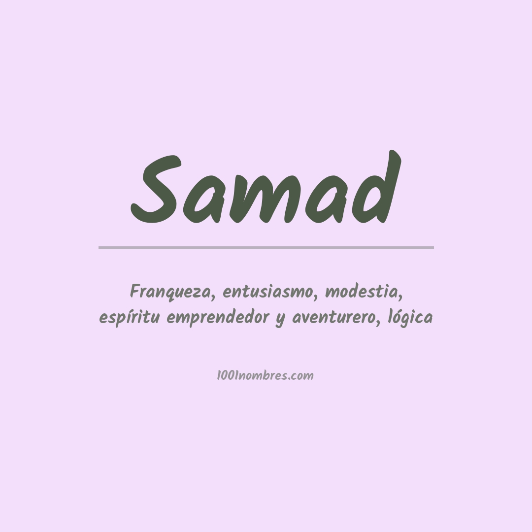 Significado del nombre Samad