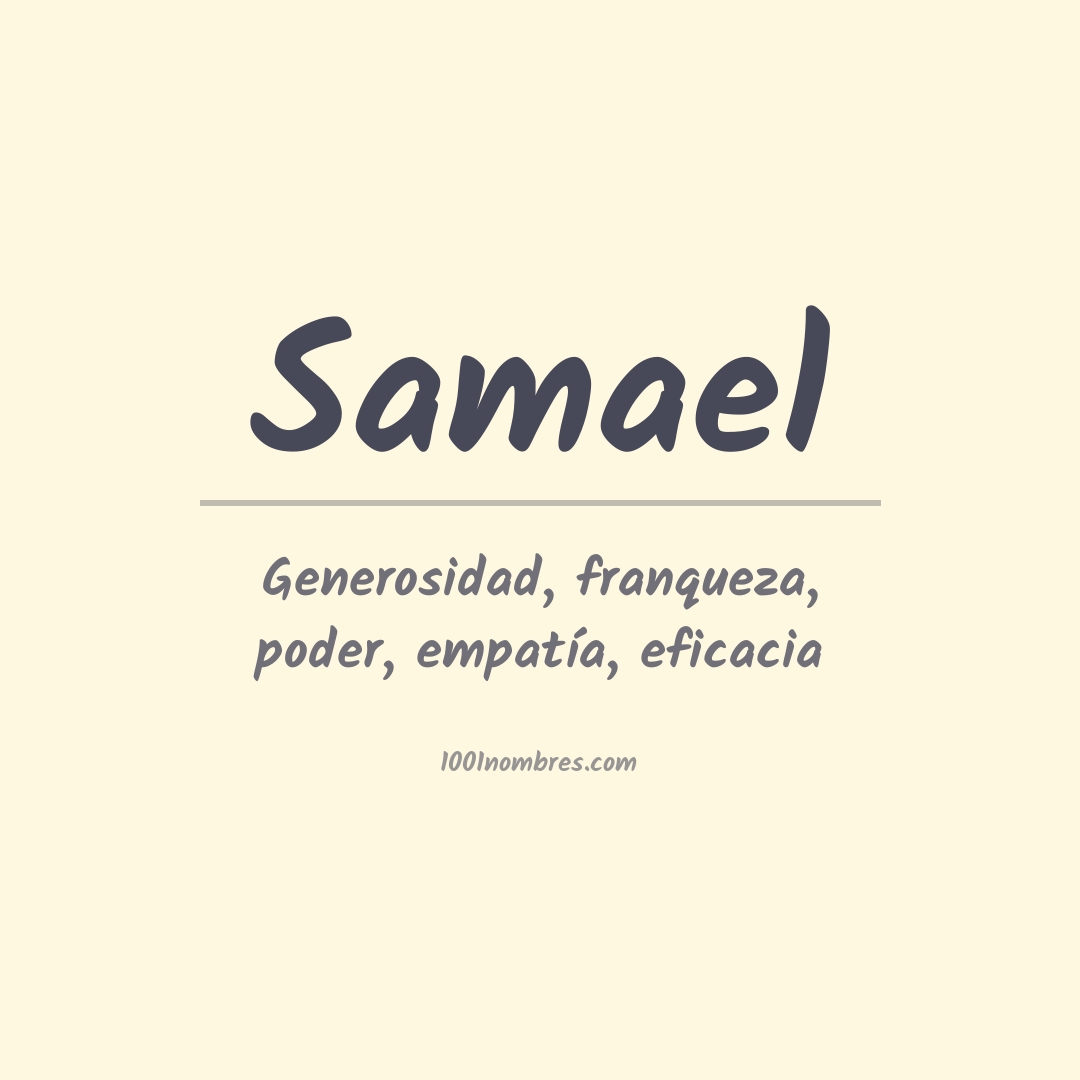 Significado del nombre Samael
