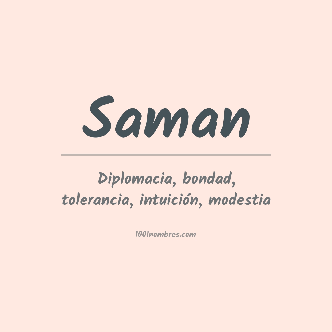Significado del nombre Saman