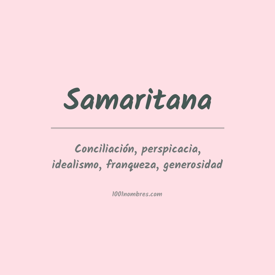 Significado del nombre Samaritana