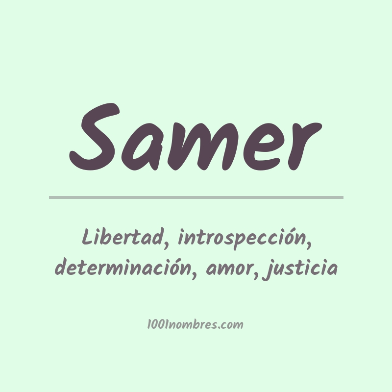 Significado del nombre Samer Significado del nombre Samer