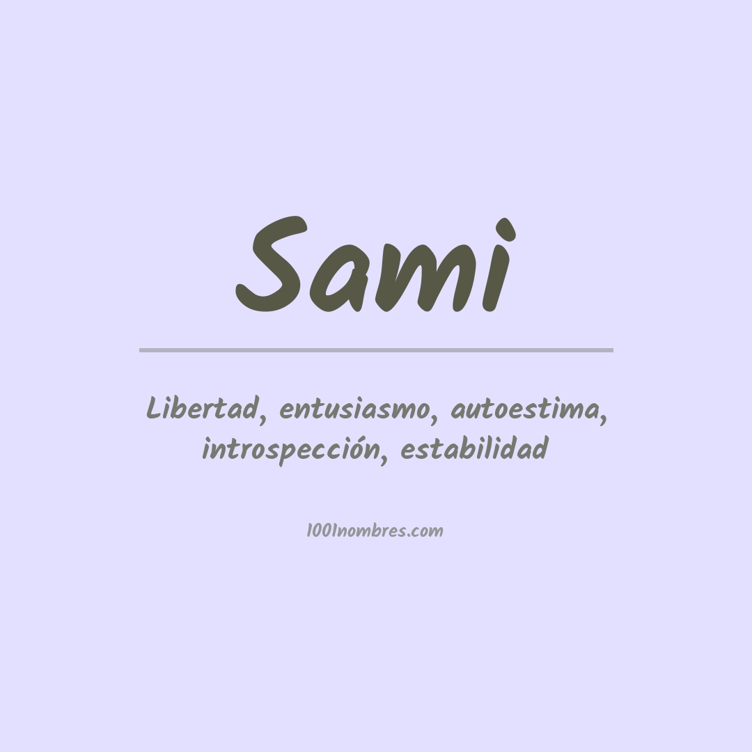 Significado del nombre Sami