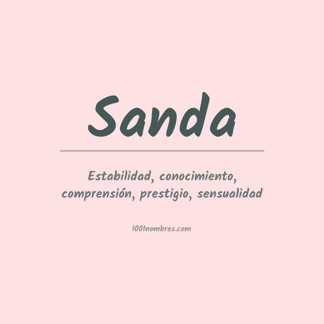 Significado del nombre Sanda