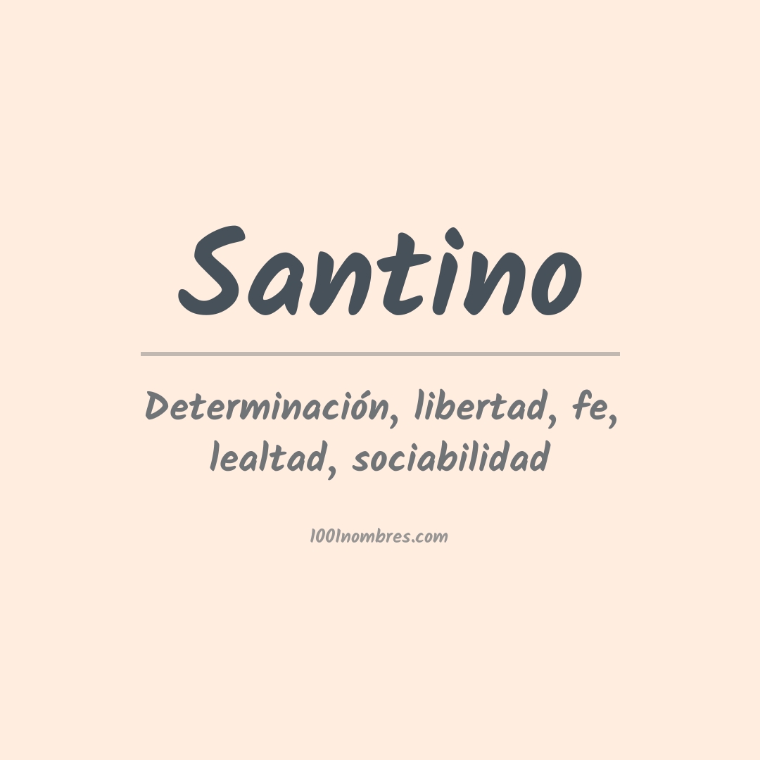 Significado del nombre Santino