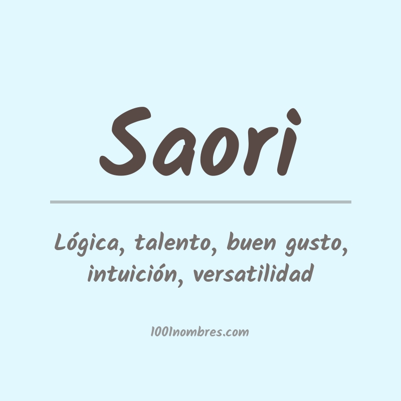 Significado del nombre Saori Significado del nombre Saori