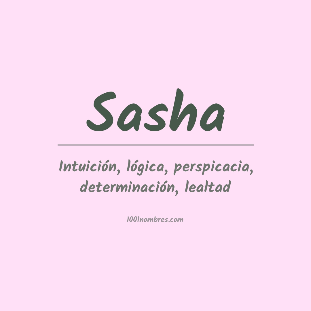 Significado del nombre Sasha