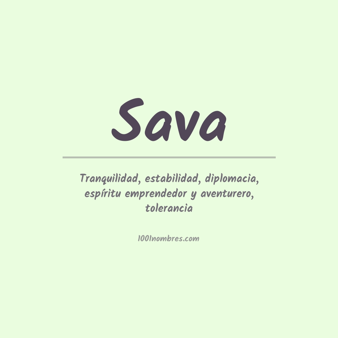 Significado del nombre Sava