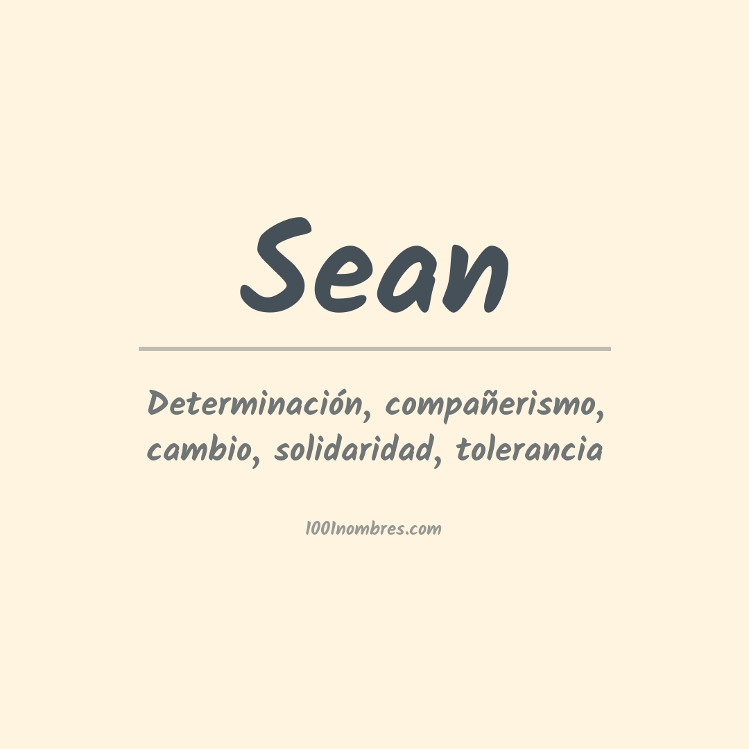 Significado del nombre Sean