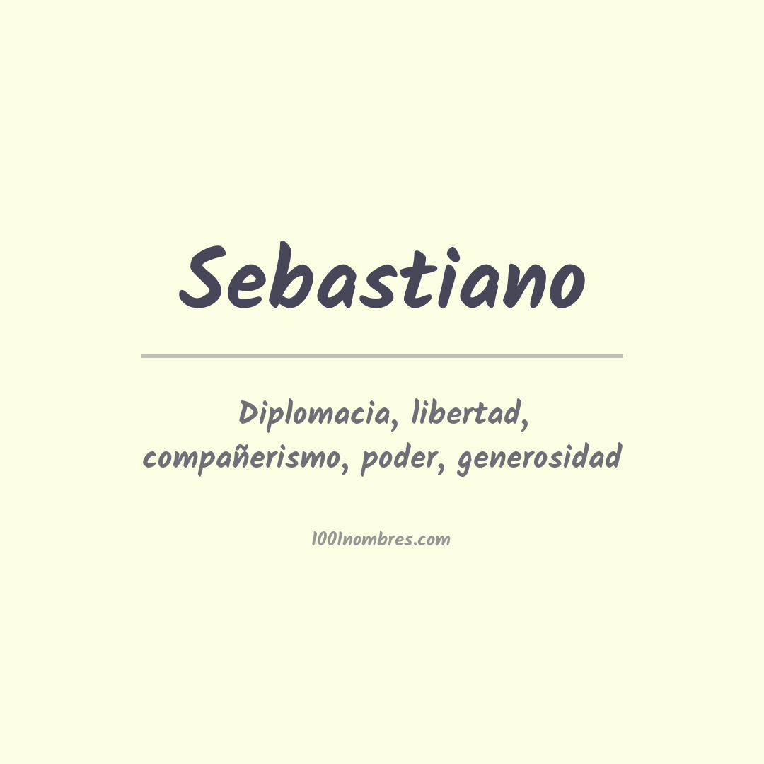 Significado del nombre Sebastiano